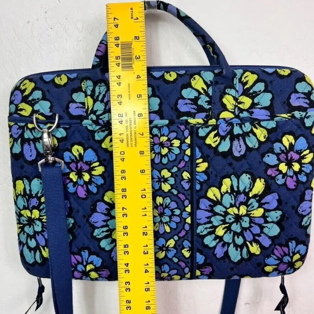 Vera Bradley Bag Case Hard Shell Laptop Workstation Crossbody Floral Quilted